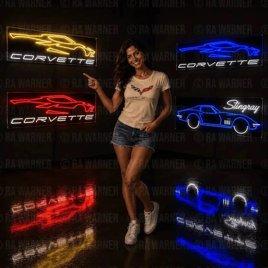 American Mid-Engine, Maximum Obsession LED Neon Sign 35" x 11"