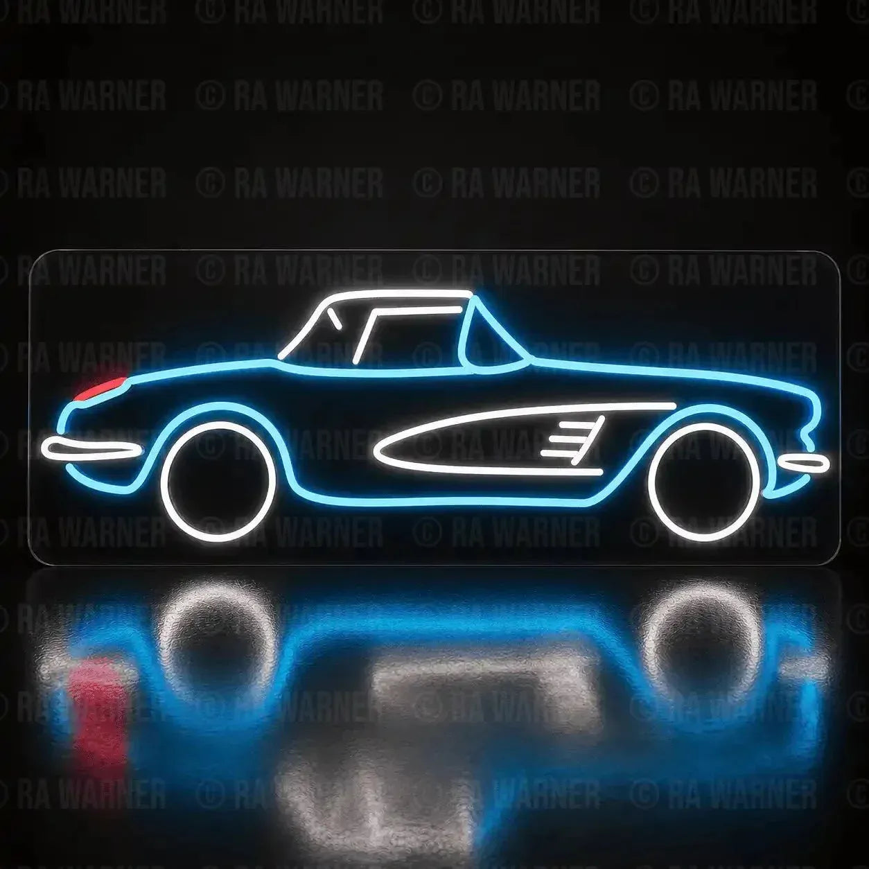 The Original American Sportscar LED Neon Lighted Sign ~35"x~12"