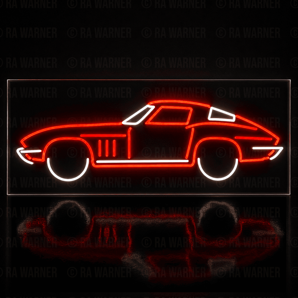 The Original American Sportscar LED Neon Lighted Sign ~35"x~12"