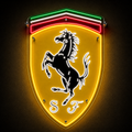 Italian Race Team Crest LED Neon Lighted Sign 25"x33"