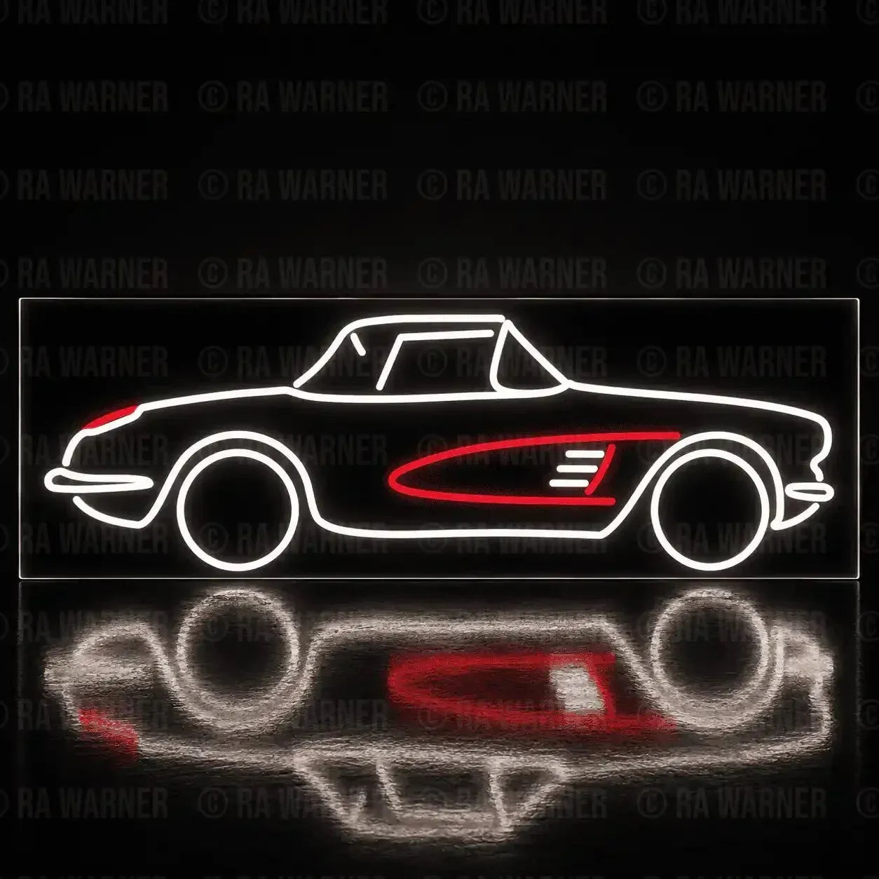 The Original American Sportscar LED Neon Lighted Sign ~35"x~12"
